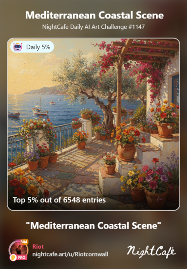 Haven Mediterranean coastal scene with vibrant buildings, clear water, and lush greenery.